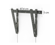 Hama Uchwyt LCD/LED VESA 600x400 motion 90" ultraslim - 1516973 - zdjęcie 1